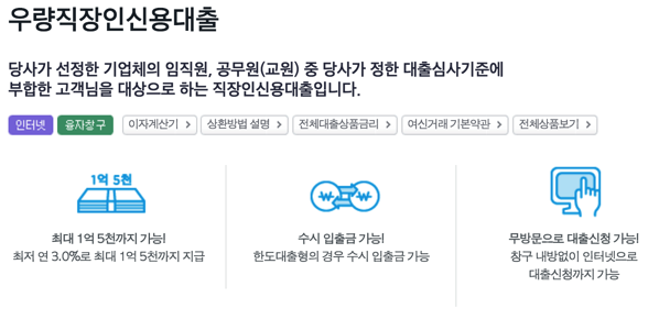 우량 직장인 신용대출